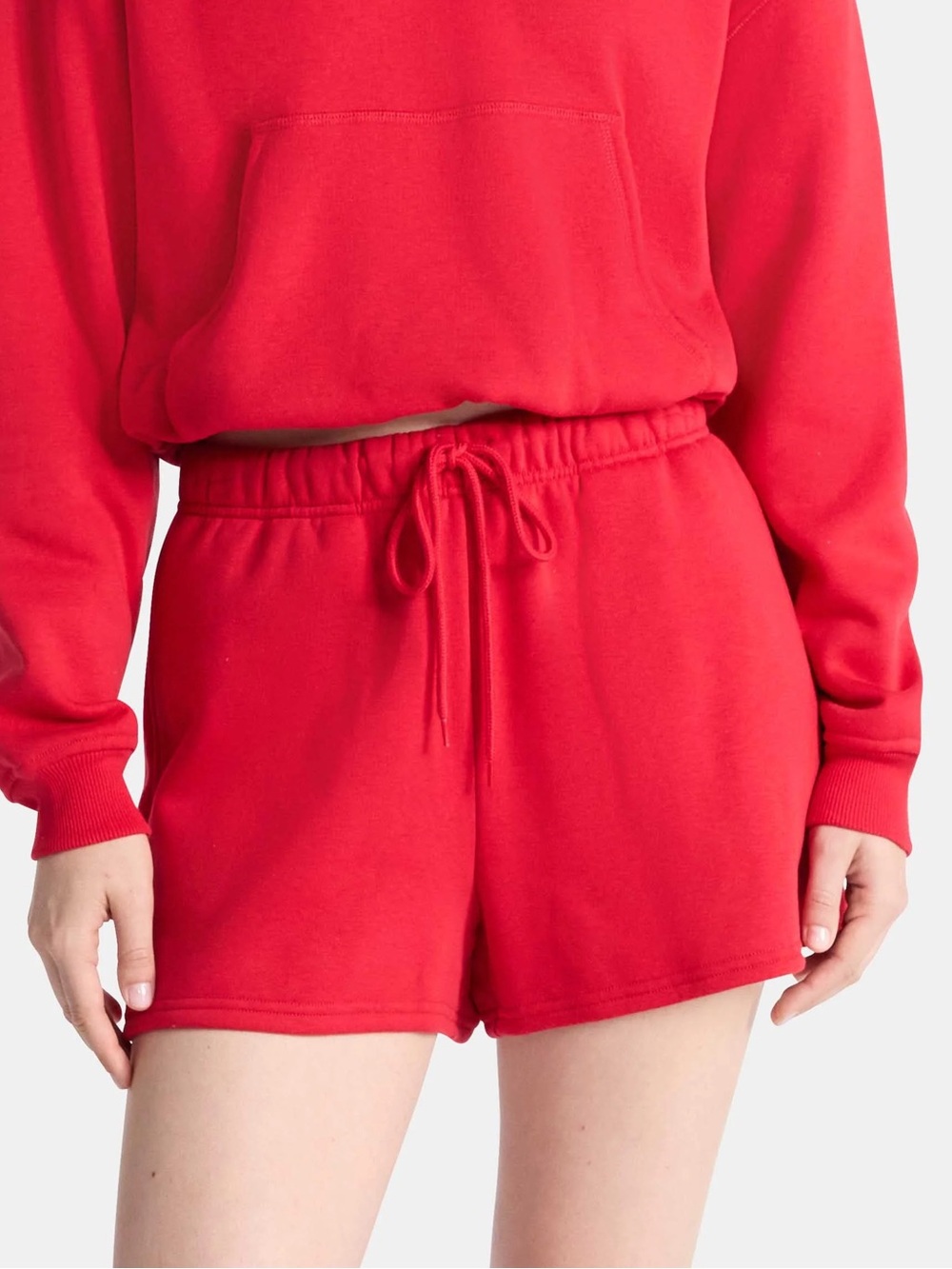 RED SWEAT SHORTS